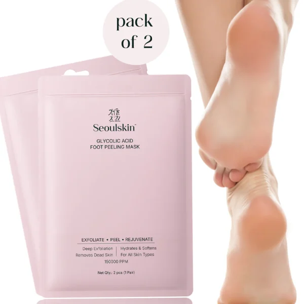 SeoulSkin Glycolic Acid Foot Peeling Mask Pack of 2